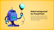 Awesome Robot Background For PowerPoint Design Template